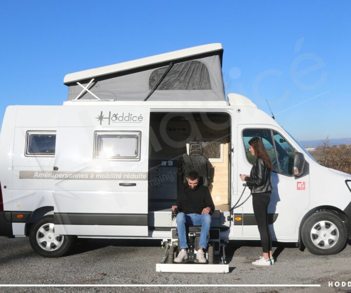 Fourgon aménagé pour une personne handicapée
